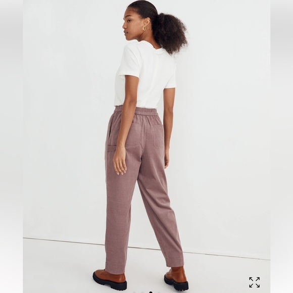 MADEWELL Corduroy Pull-On Tapered Pants Size Small - Picture 2 of 13